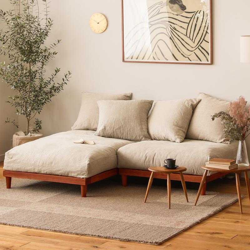 ソファー 2点セット AGRA あぐら カウチ 1.5人掛け ヴィンテージ