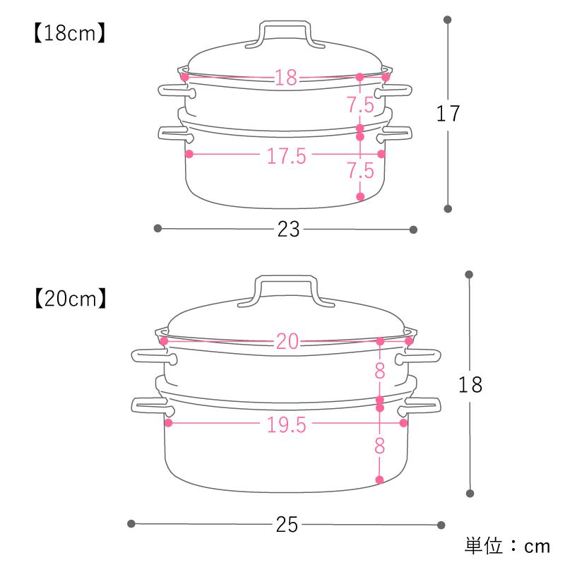ステンレススチーマー 工房アイザワ 2L 直径20cm ステンレス 調理器具