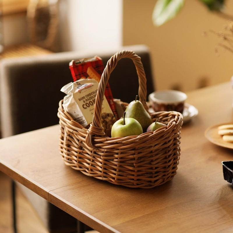 収納 バスケット カゴ かご ラタン 籐 ボートバスケット AROROG S