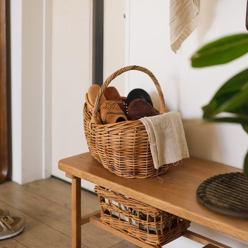 収納 バスケット カゴ かご ラタン 籐 ボートバスケット AROROG S