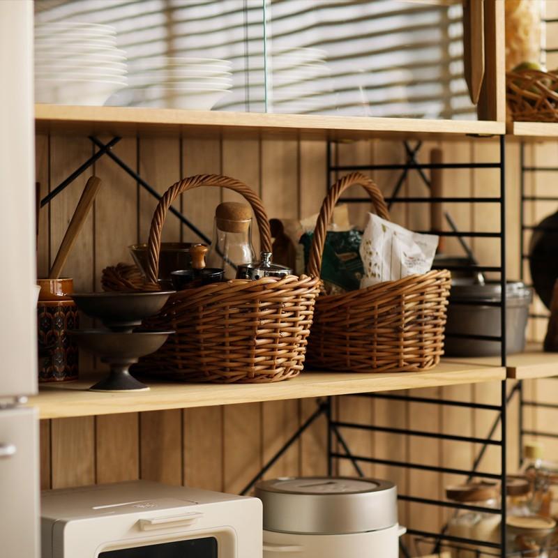 収納 バスケット カゴ かご ラタン 籐 ボートバスケット AROROG S