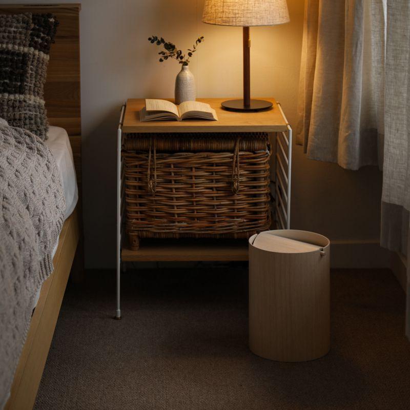 ダストボックス ゴミ箱 BASKET flap lid Mサイズ ふた付き 木製