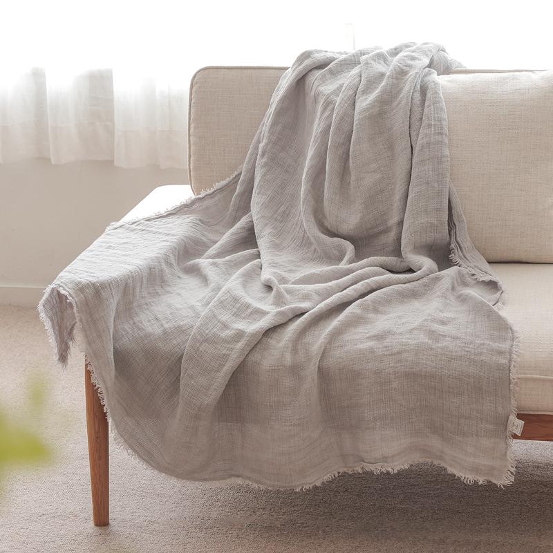 リネン ブランケット リーノエリーナ ベア 125×180 リトアニア製