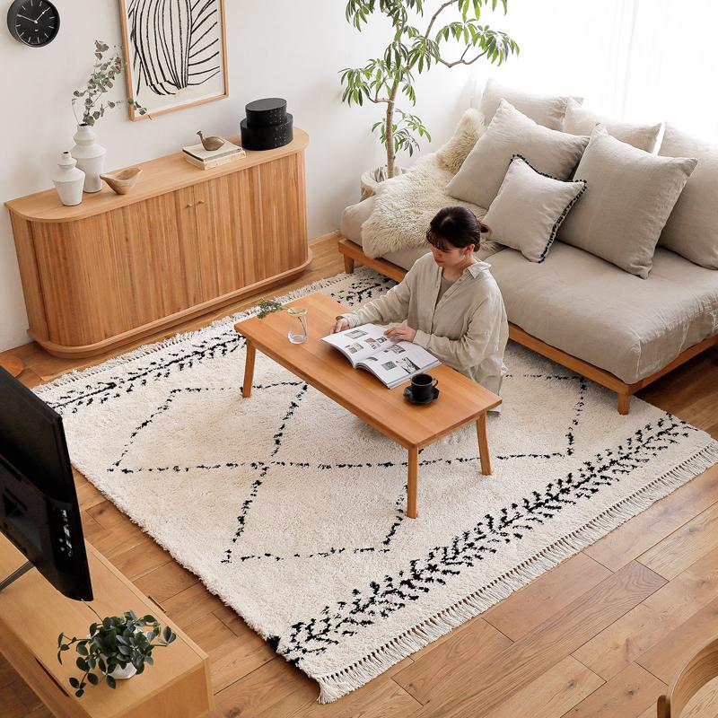 ラグマット BIANCA BOHO 200×250 ベニワレン風 ウィルトン織り 長方形