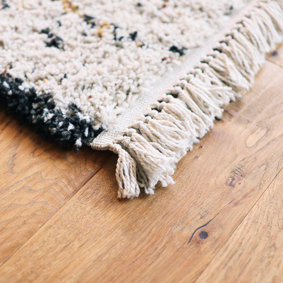 ラグマット BIANCA LINE-DOT 133×190 ウィルトン織り 長方形 ホット