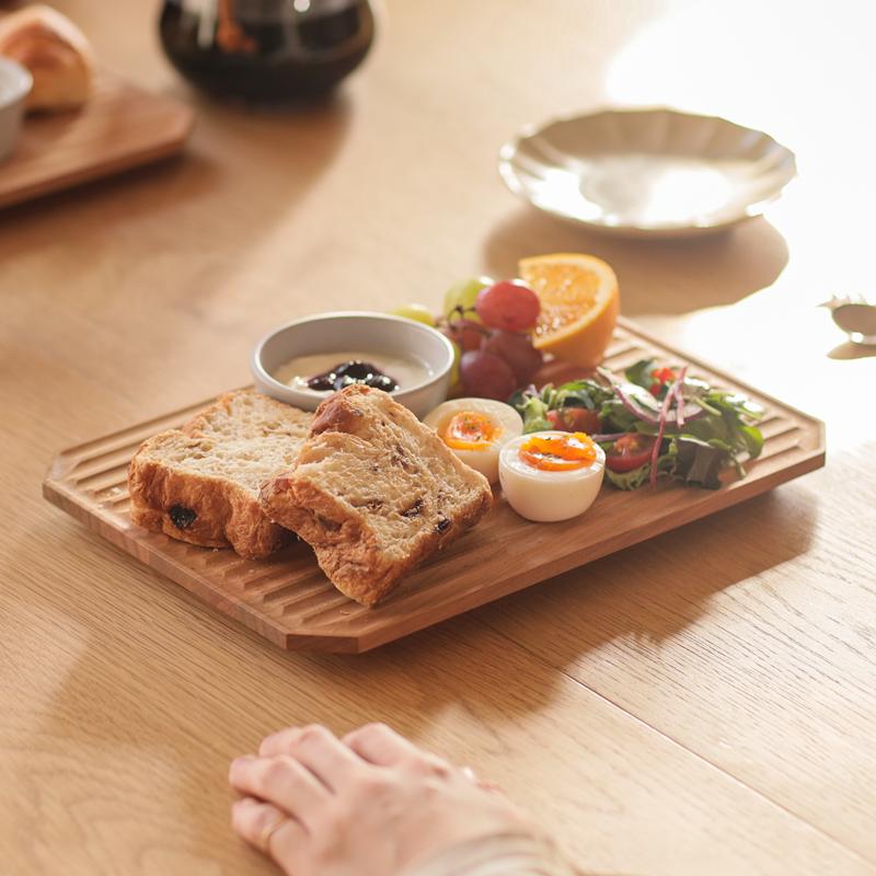 トレー KITO ブランチボード 天然木 ガラス塗装 桜 ナチュラル