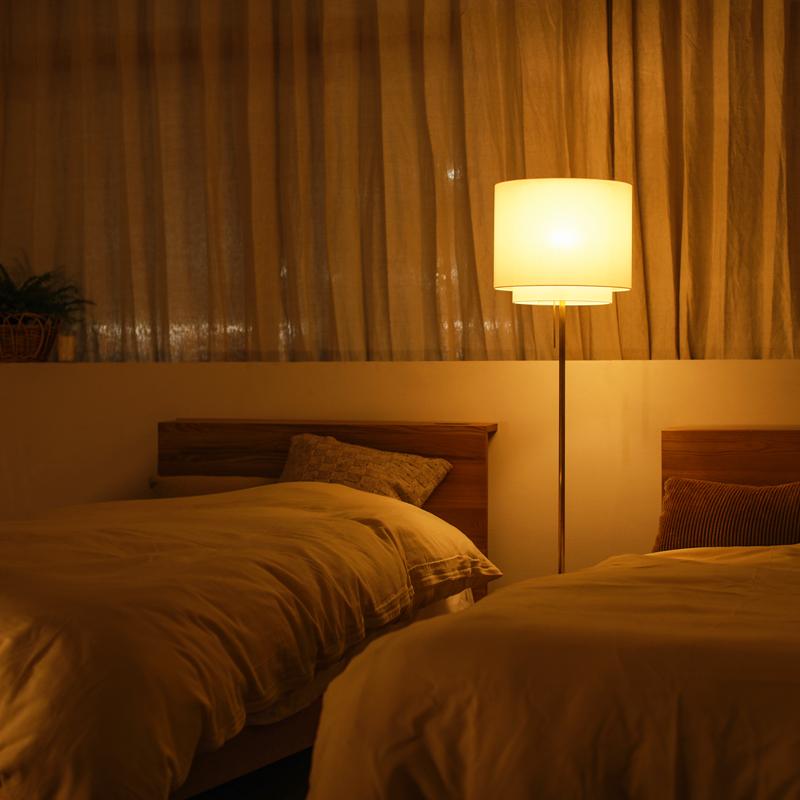 フロアライト 照明 スタンドライト Brass＆Layered LED電球付属 ナツメ