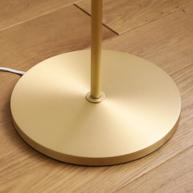 フロアライト 照明 スタンドライト Brass＆LinenMix スマートLED電球