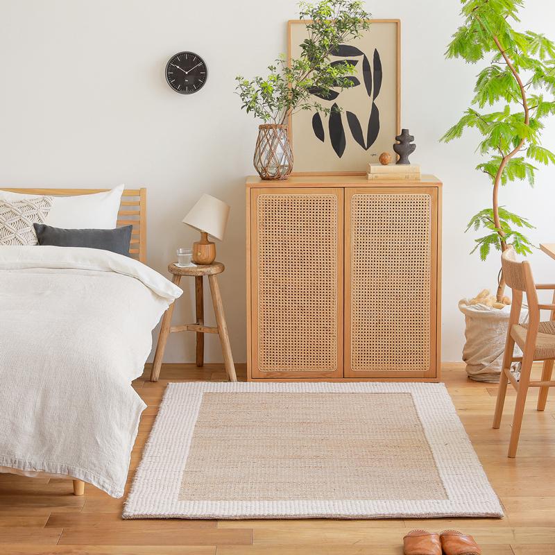 ジュート ラグマット ラグ BRIQUE ブリック 160×230 シンプル