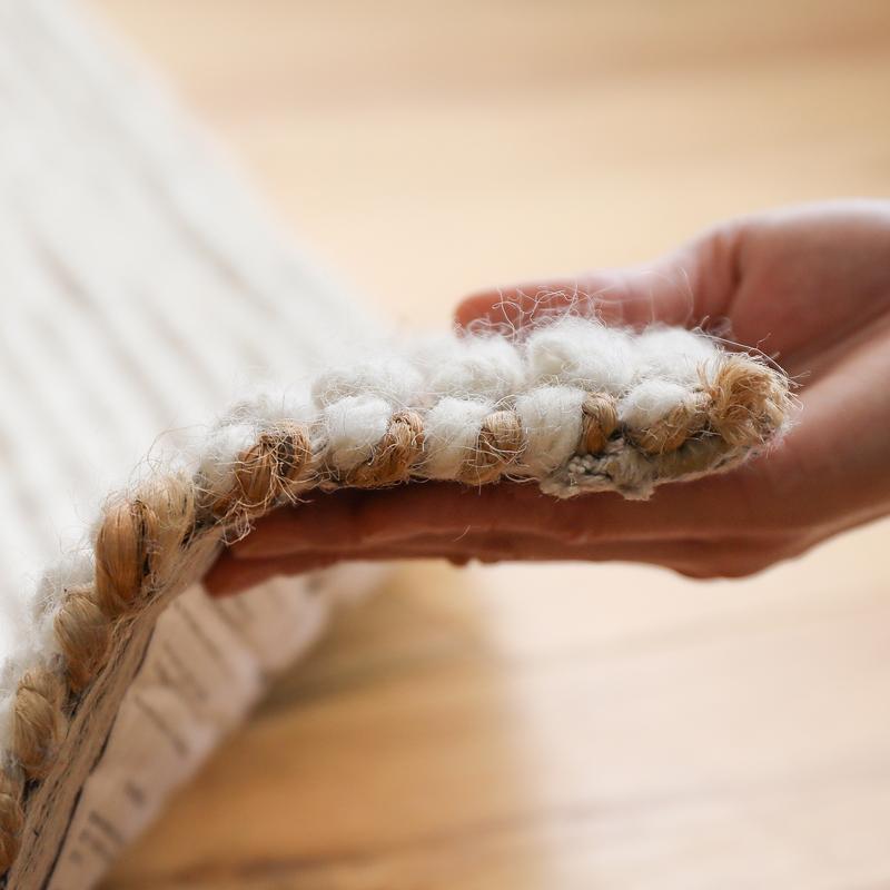 ジュート ラグマット ラグ BRIQUE ブリック 160×230 シンプル 無地