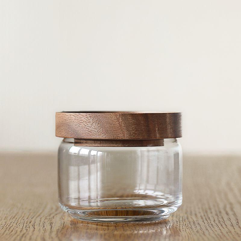 保存容器 ガラスジャー 単品 CHABATREE L キャニスター 天然木 保存容器 ガラスジャー 単品 CHABATREE L キャニスター 天然木