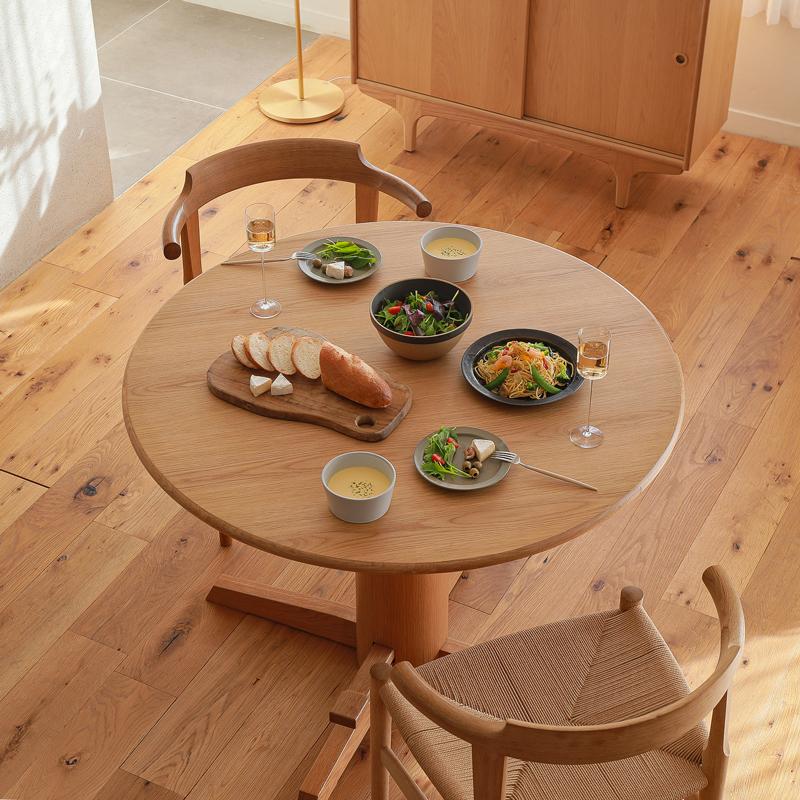 昇降式ダイニングテーブル CIRCLE サークル 直径120 昇降式 ダイニング