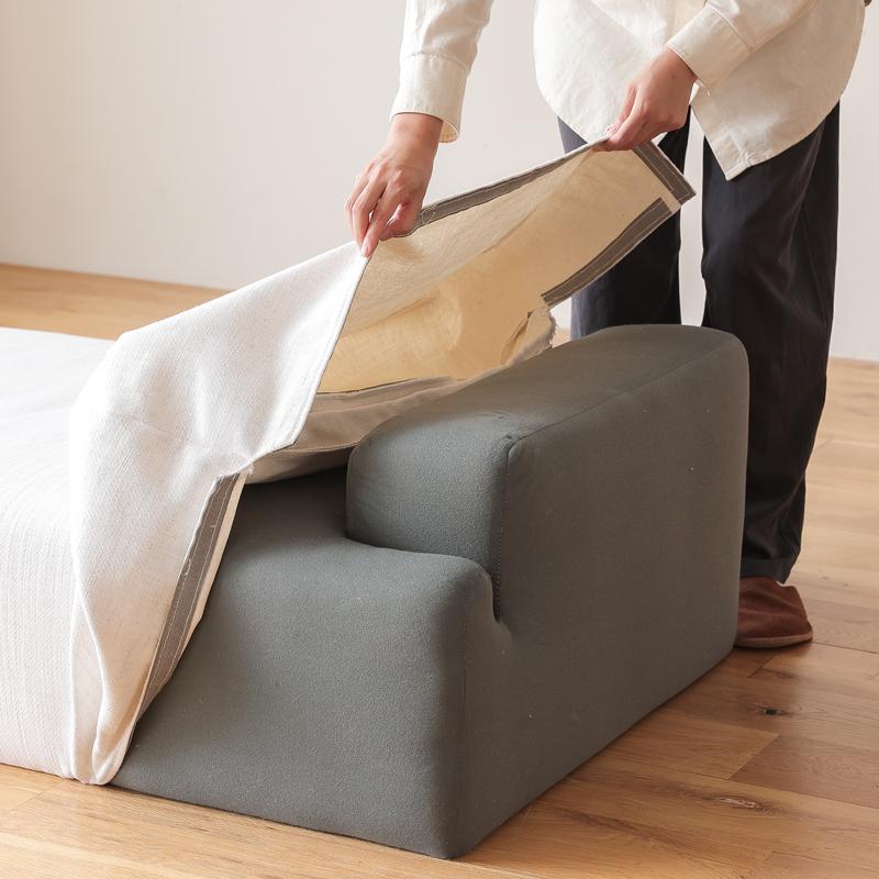 Class unit sofa カウチセット Bタイプ ユニットソファー ソファーセット 1人掛け×カウチ右アーム 北欧 カバーリング ペット対応生地 アイボリー グレー_7