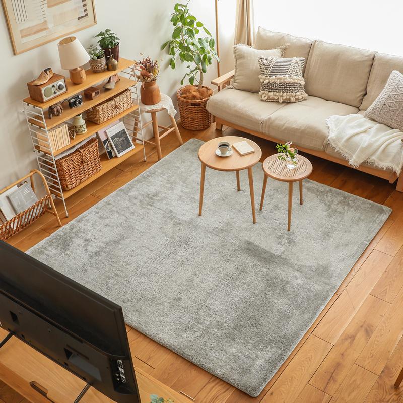 洗える マイクロファイバー ラグ ラグマット colette 190&times;240 長方形 厚手 北欧 ウォッシャブル 軽い 床暖房 遮音 送料無料