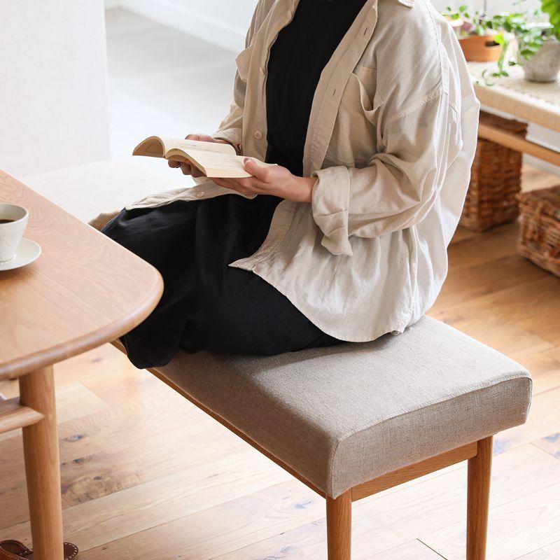 ダイニング ベンチ culum／NA チェア 北欧 ナチュラル ファブリック