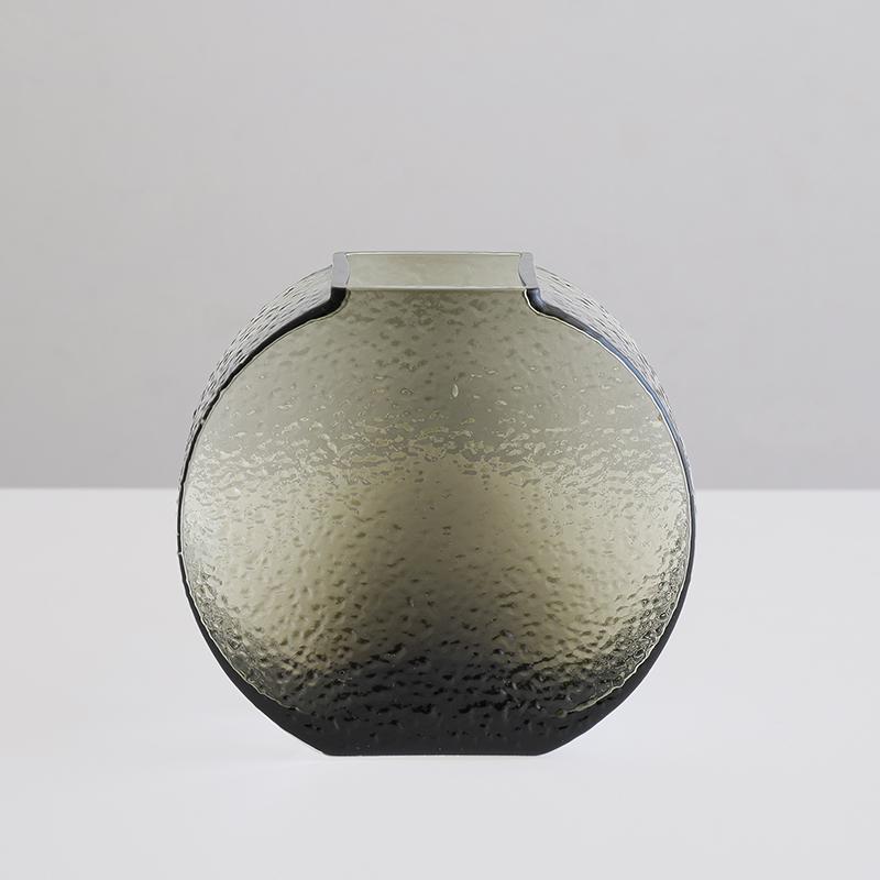 フラワーベース Sghr DENDEN デンデン ガラス 高さ9cm ワインレッド