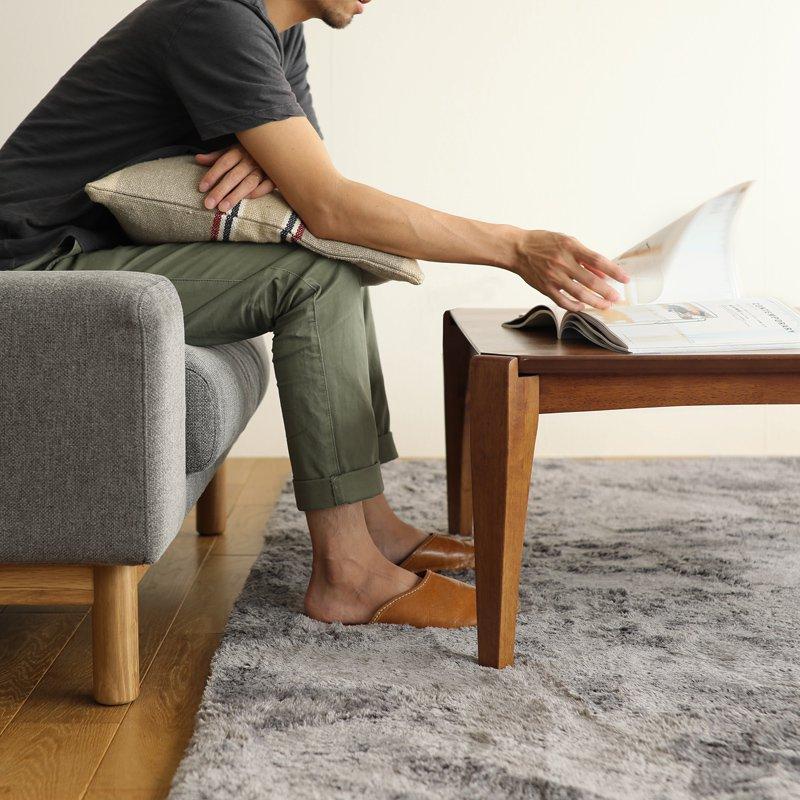 こたつテーブル 正方形 75 EDDIE 布団がずれない ウォールナット