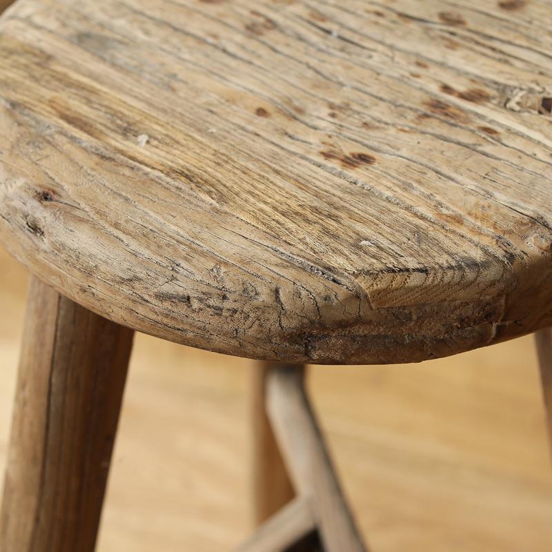 スツール Vintage Elm Wood ラウンド エルムウッド フラワースタンド 鉢置き 植物棚 飾り台 木製 天然木 ニレ材 ナチュラル 円形 |  | 06