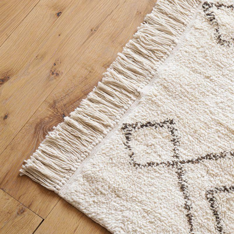 ラグマット ERIVAN 140×200 綿 コットン 長方形 ホットカーペット対応