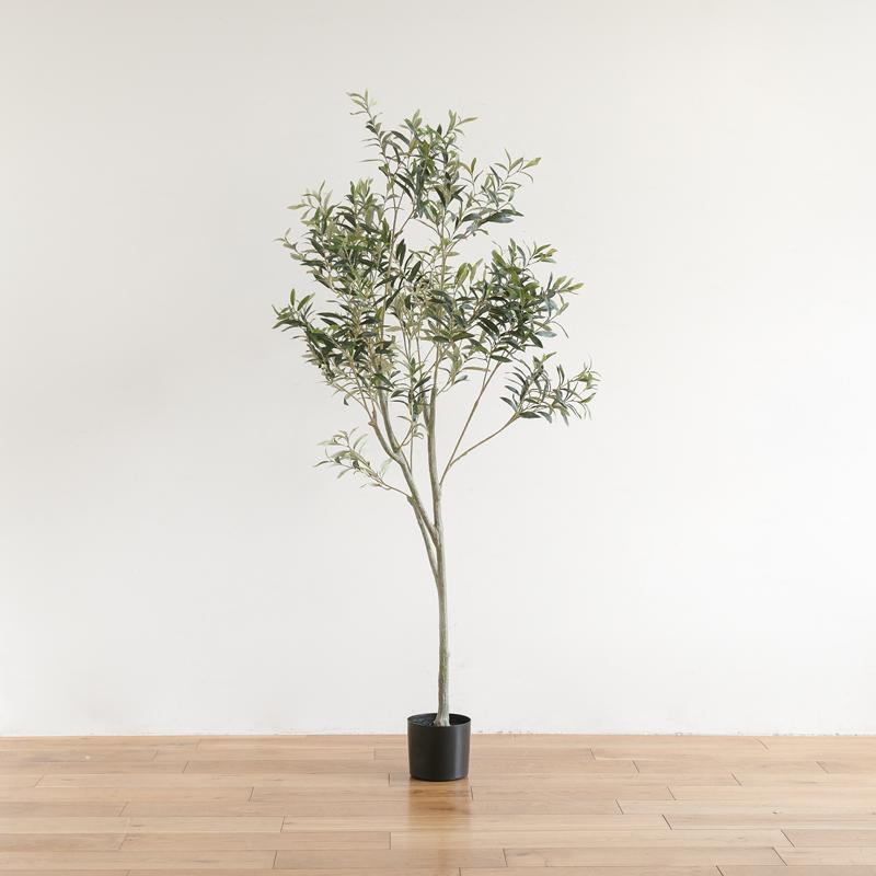 フェイクグリーン オリーブ 高さ180cm 人工観葉植物 人工植物 グリーン