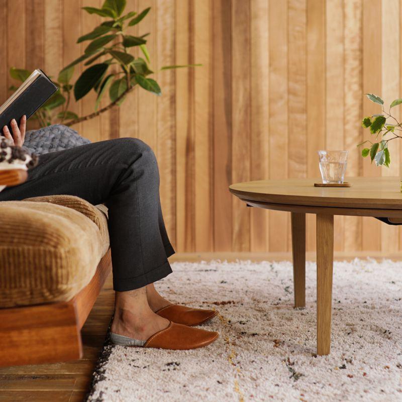 こたつテーブル 北欧 ナチュラルオーク 天然木オーク 北欧デザインこたつテーブル【Trukko（トルッコ