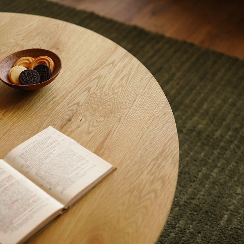 こたつテーブル FAM／NA ナチュラル 円形 90 オーク ハロゲンヒーター