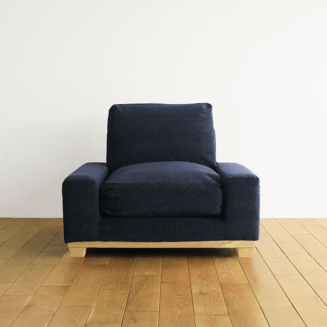 Re:CENO folk 1人掛けソファ ソファー 1人掛けソファ folk／NA ナチュラル 北欧 おしゃれ フェザー