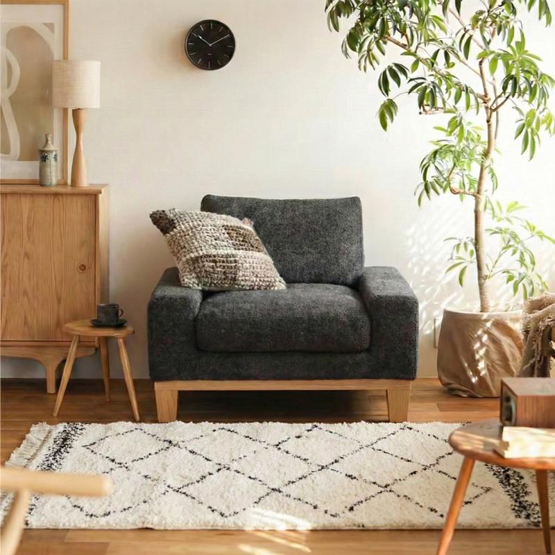 ソファー 1人掛けソファ folk／NA ナチュラル 北欧 おしゃれ フェザー