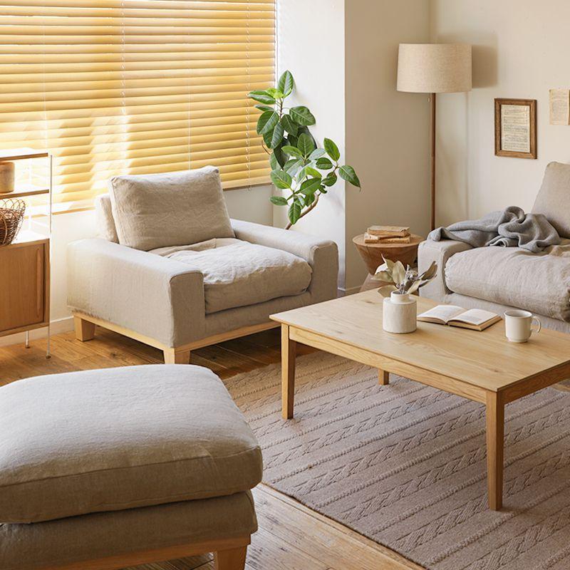 ソファー 1人掛けソファ folk／NA ナチュラル 北欧 おしゃれ フェザー