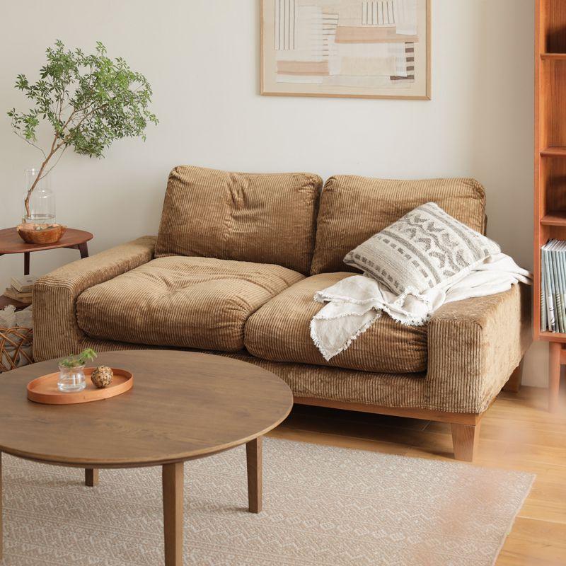 Re:CENO 3人掛けソファー folk コーデュロイ キャメル