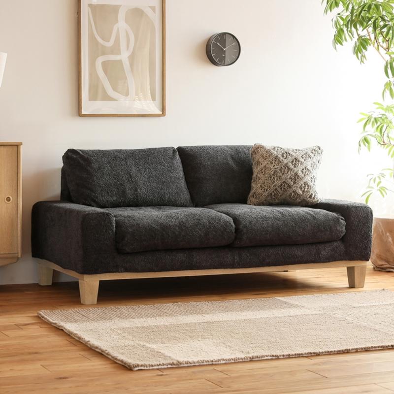 ソファー 2人掛けソファ folk／NA ナチュラル 北欧 おしゃれ フェザー