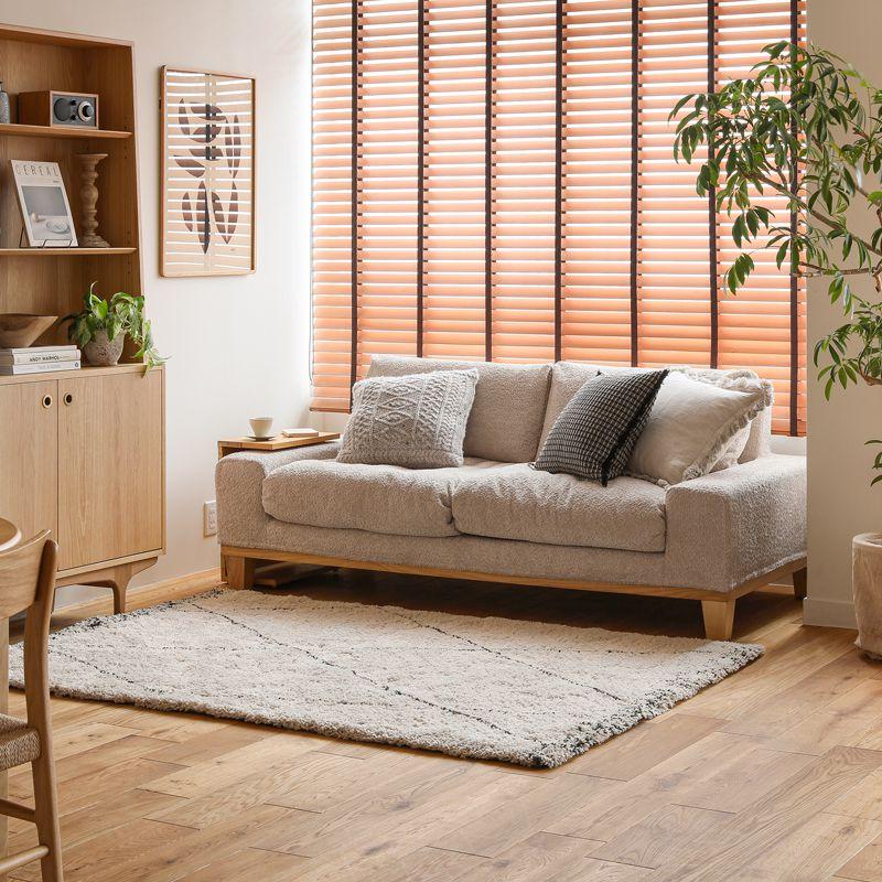 ソファー 3人掛け folk／NA ナチュラル ヴィンテージ ファブリック