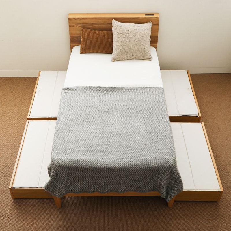 ベッド下収納 folk ベッド 収納 引き出し 4点セット 木製 北欧 ベッド下収納 folk ベッド 収納 引き出し 4点セット 木製 北欧