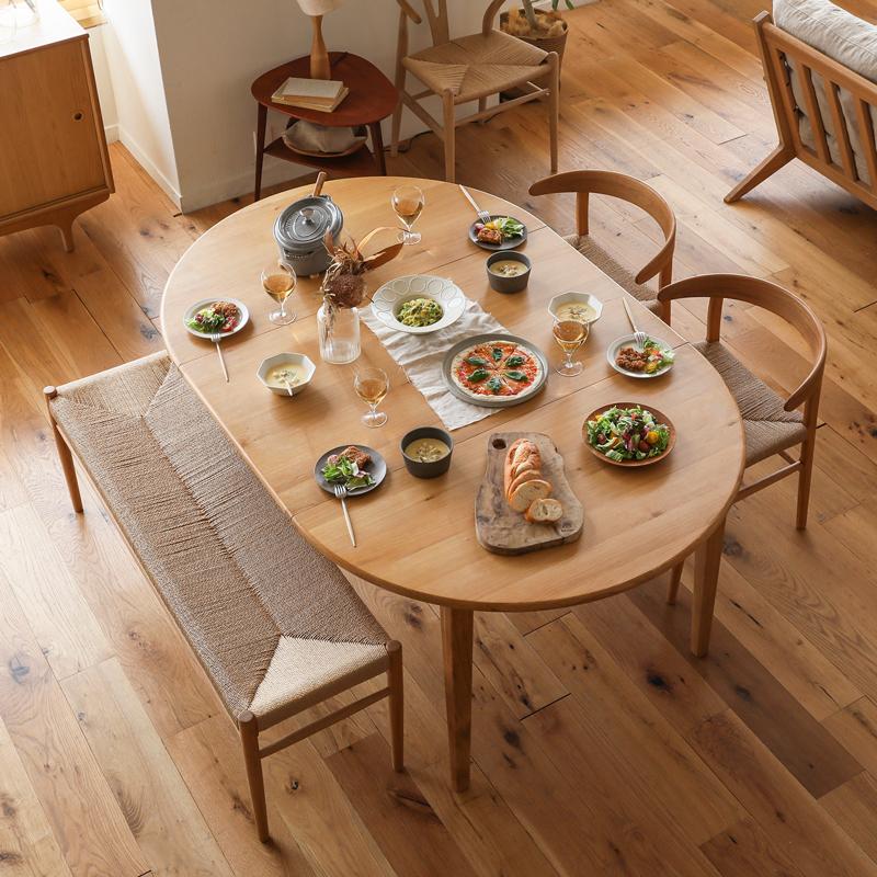 ダイニングチベンチ folk 椅子 チェア 北欧 オーク 無垢材 木製