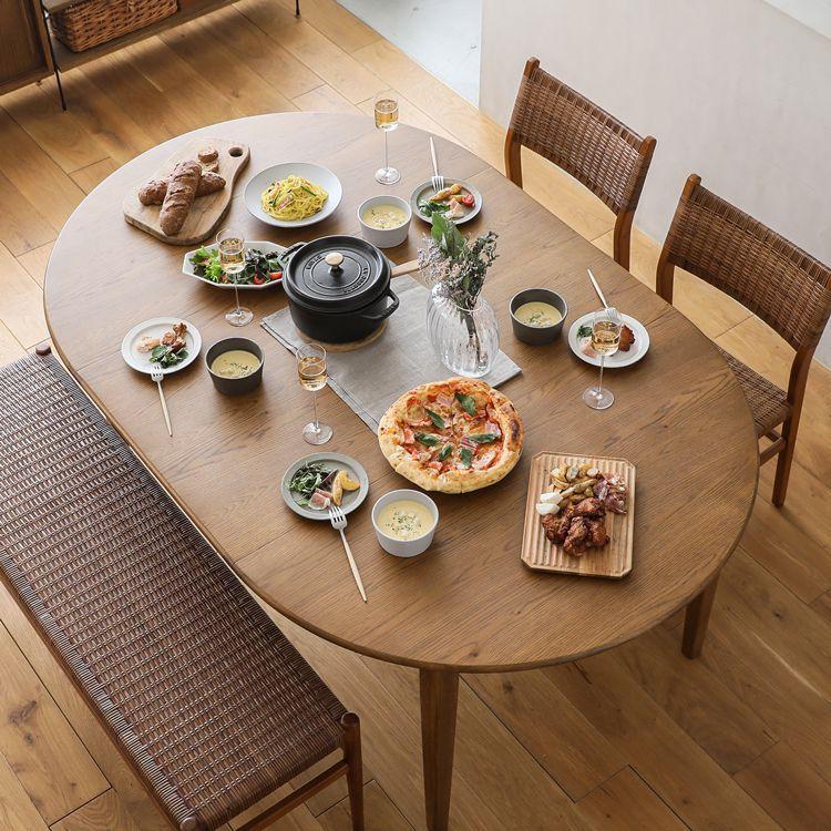 ダイニング 4点セット folk＆WICKER／BR ダイニングセット テーブル