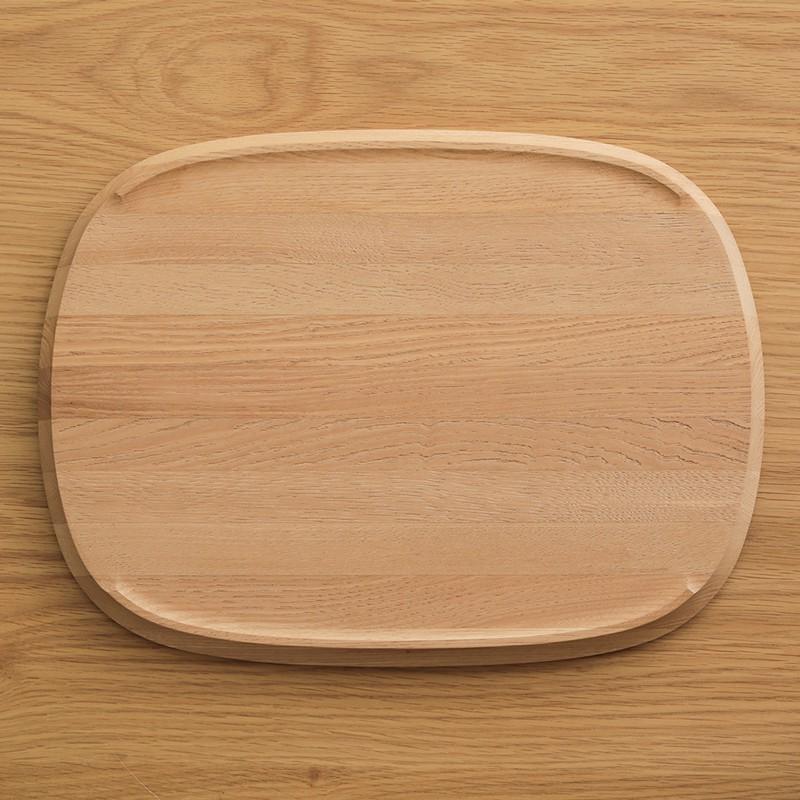 お盆 トレー KITO ふくら盆 ソロ 天然木 栗 ナチュラル 食器