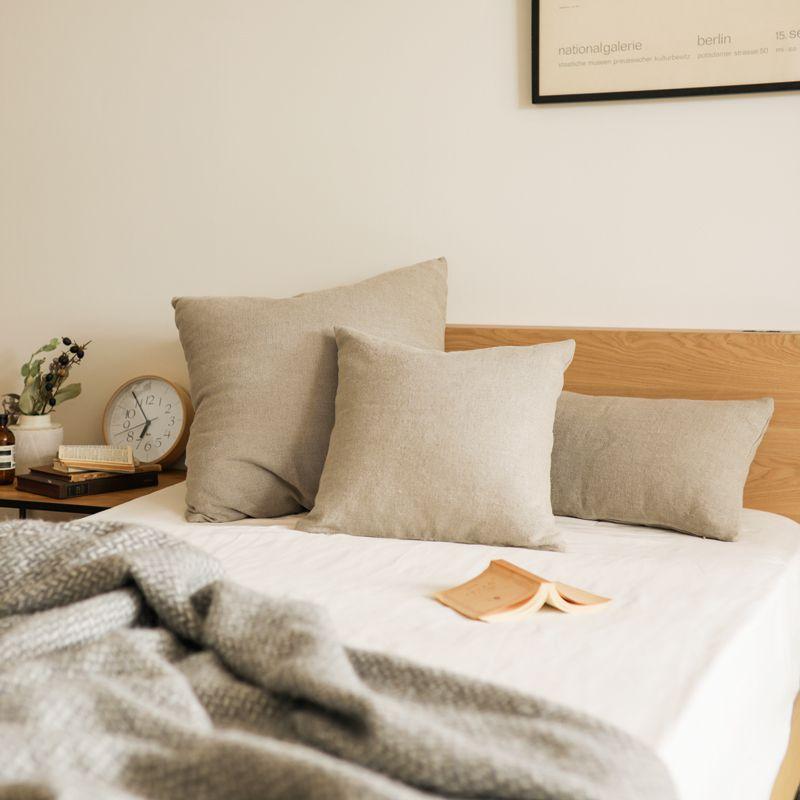 クッションカバー 60×60 Heavy canvas linen シリコンフィルクッション