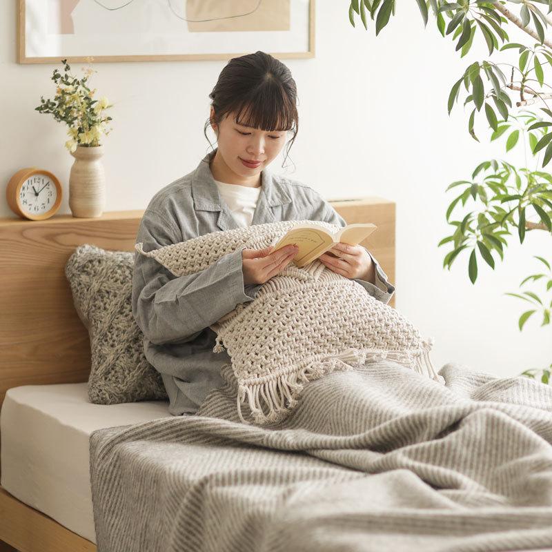 クッション 50×45 クッションカバー HILTE カバー単品 インド 手織り