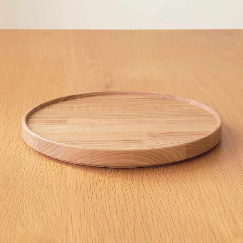 HASAMI PORCELAIN ウッドトレイ 直径22cm お盆 トレー 天然木