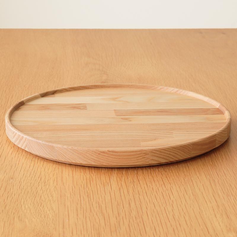 HASAMI PORCELAIN ウッドトレイ 直径22cm お盆 トレー 天然木