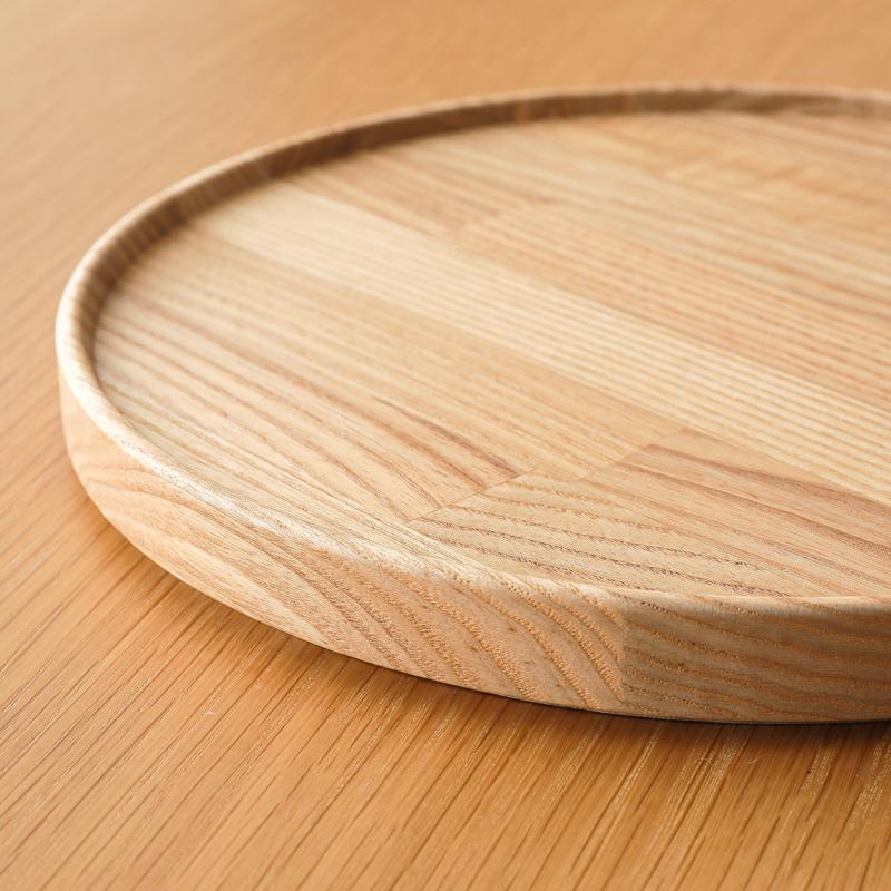 HASAMI PORCELAIN ウッドトレイ 直径22cm お盆 トレー 天然木