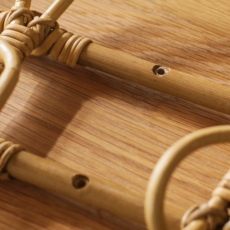 ウォールハンガー 3連 フック ハンガーラック ウォールフック ラタン