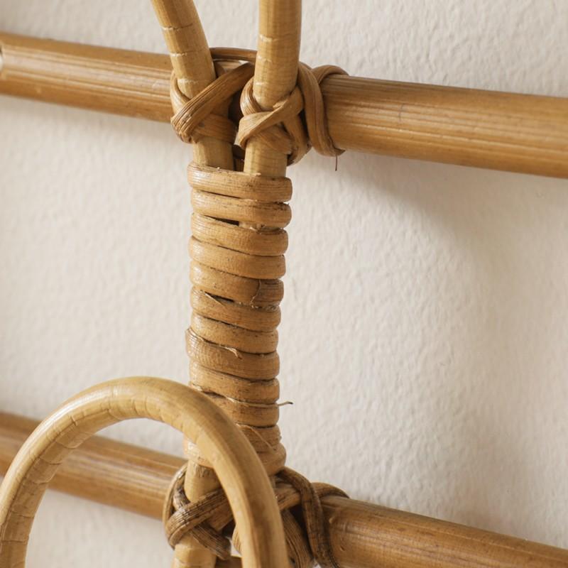 ウォールハンガー 3連 フック ハンガーラック ウォールフック ラタン