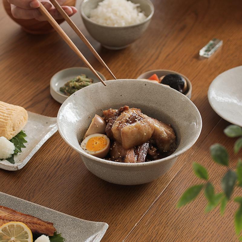 盛鉢 錆かいらぎ ボウル 陶器 兵山窯 グレー 日本製 ユープロダクツ