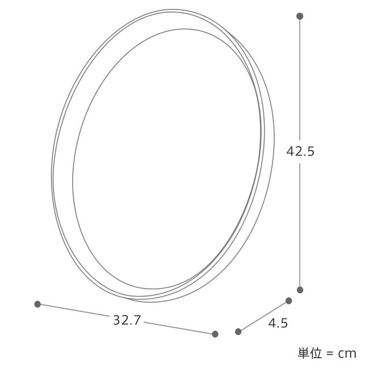 ミラー 鏡 壁掛け KURVE 卓上 北欧 ナチュラル ヴィンテージ オーバル