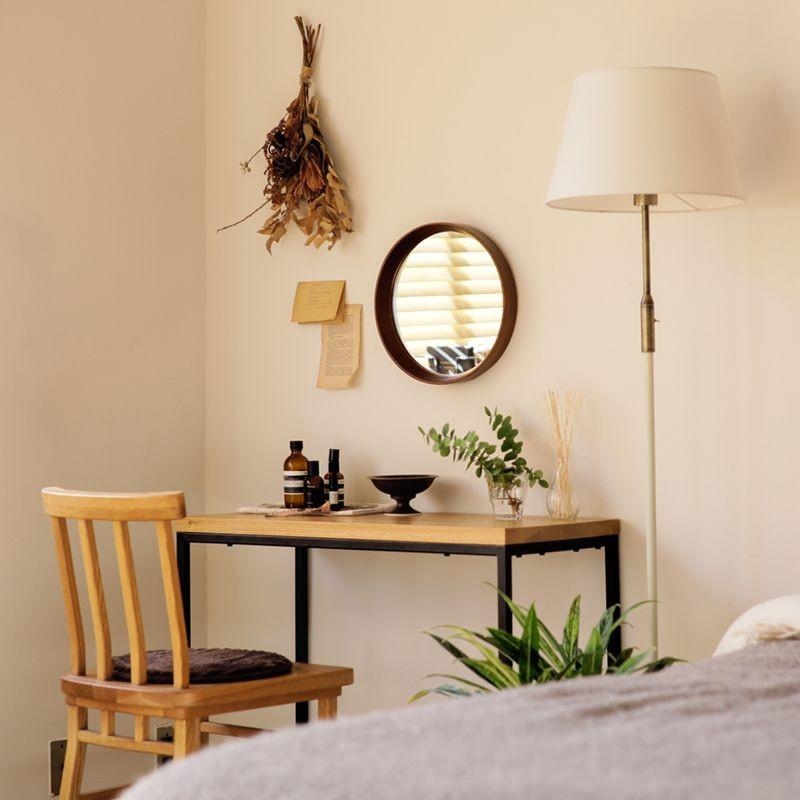 ミラー 鏡 壁掛け KURVE 卓上 北欧 ナチュラル ヴィンテージ ラウンド