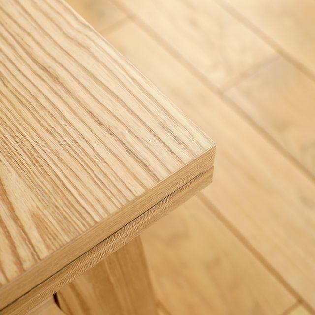伸長式 センターテーブル LATTY 80 木製 アッシュ 北欧 ヴィンテージ