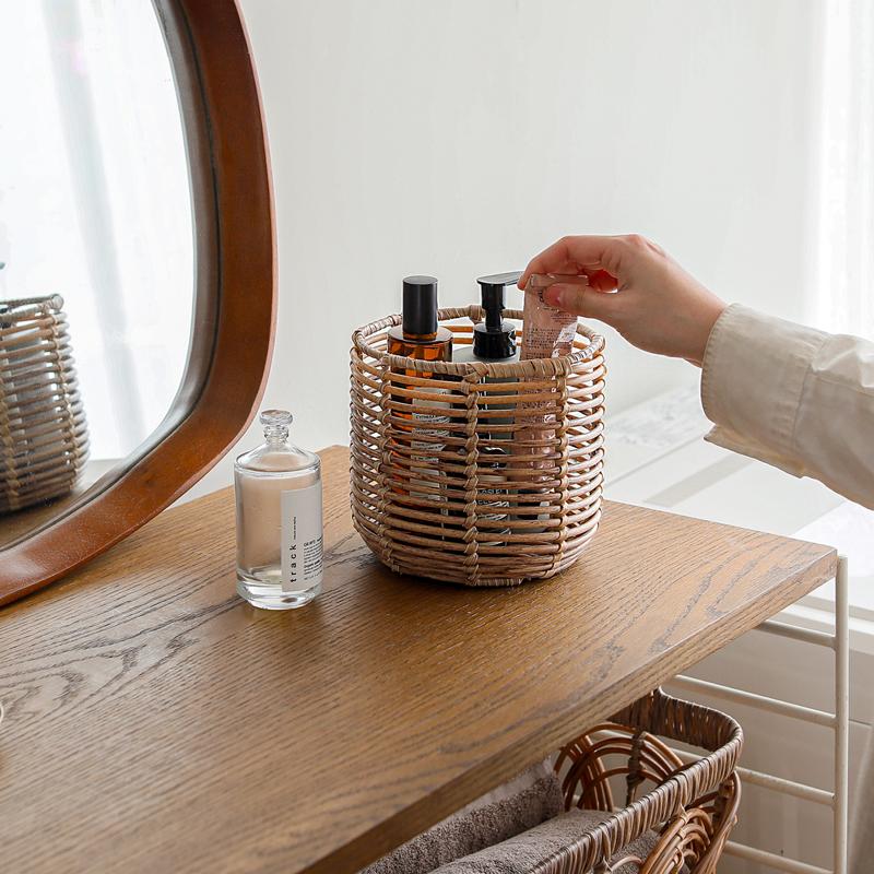 バスケット Towc LAUTTA ラウンド Sサイズ 直径15cm 楕円 収納