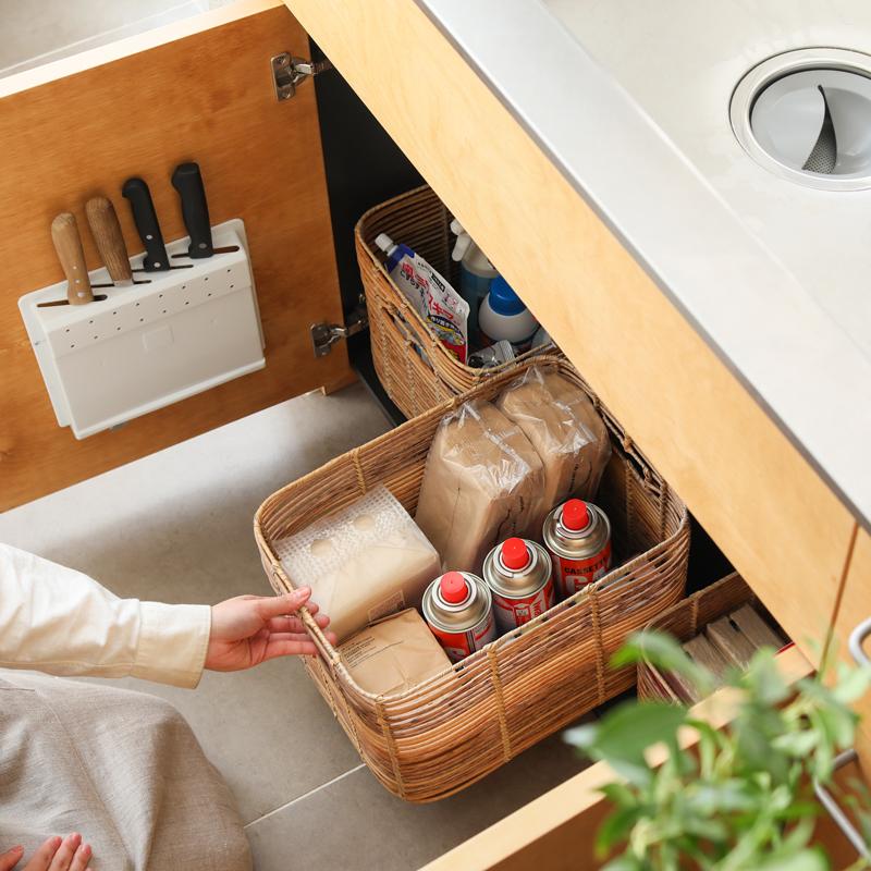 バスケット Towc LAUTTA ラウンド Sサイズ 直径15cm 楕円 収納