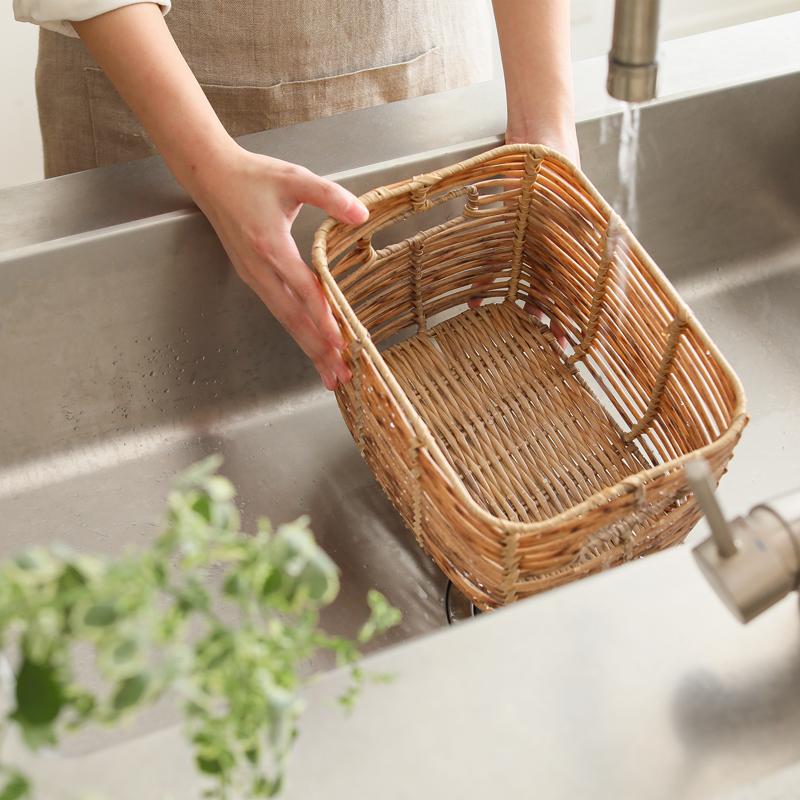 バスケット Towc LAUTTA ラウンド Sサイズ 直径15cm 楕円 収納